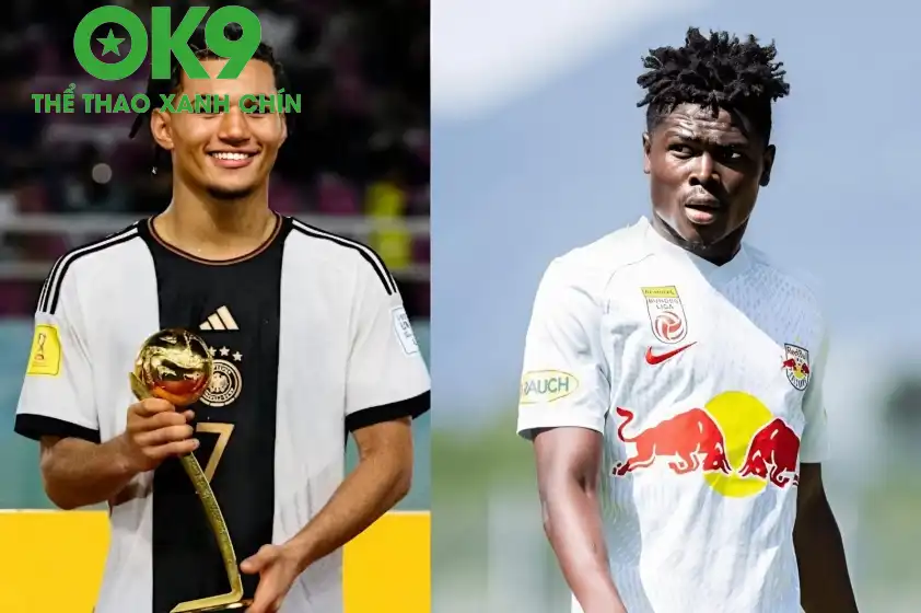 Barca nhắm đến 2 tiền đạo trẻ là Paris Brunner (bên trái) và Karim Konate (bên phải) để thay thế Lewandowski (Ảnh: semprebarca) Barca nhắm đến 2 tiền đạo trẻ là Paris Brunner (bên trái) và Karim Konate (bên phải) để thay thế Lewandowski (Ảnh: semprebarca)